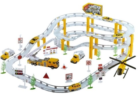 Tor Samochodowy Rail Racing Metalowe Autka 12km/h LEAN Toys
