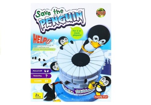 Wesoła Gra Zręcznościowa Skaczący Pingwin LEAN Toys Wesoła Gra Zręcznościowa Skaczący Pingwin LEAN Toys