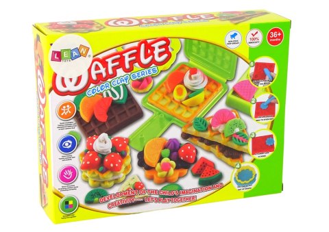 Zestaw Ciastolina Wafle Sandwich Zestaw Foremek LEAN Toys Zestaw Ciastolina Wafle Sandwich Zestaw Foremek LEAN Toys