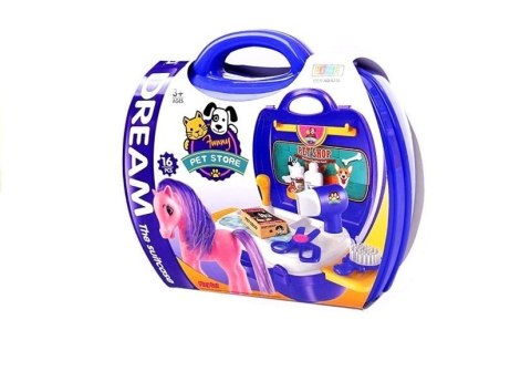 Zestaw Fryzjerski Kucyk w Walizce Salon Konika LEAN Toys Zestaw Fryzjerski Kucyk w Walizce Salon Konika LEAN Toys