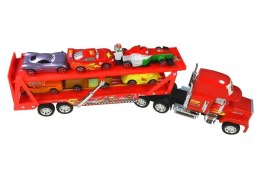 Zestaw Laweta Tir Zygzak Mcqueen + 6 Autek LEAN Toys