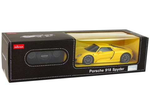 Auto R/C Porsche 918 1:24 Rastar Żółte Rastar Auto R/C Porsche 918 1:24 Rastar Żółte Rastar