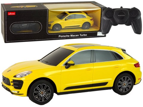 Auto R/C Porsche Macan Turbo 1:24 Rastar Żółty Rastar Auto R/C Porsche Macan Turbo 1:24 Rastar Żółty Rastar