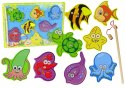 Drewniany Zestaw Do Łowienia Zwierząt Morskich LEAN Toys Drewniany Zestaw Do Łowienia Zwierząt Morskich LEAN Toys
