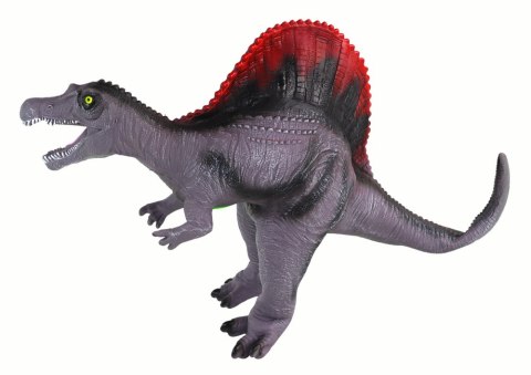 Duża Figurka Dinozaur Triceratops Dźwięk 36 cm Brązowy LEAN Toys
