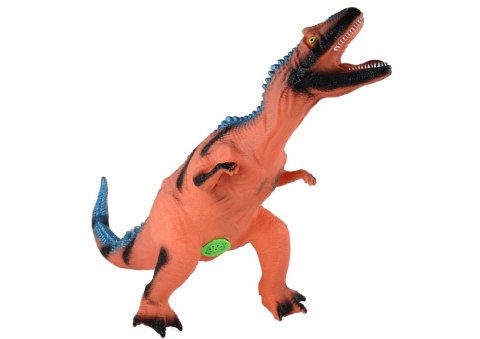 Duża Figurka Dinozaur Tyranozaur Dźwięk 41 cm Niebieski lub Pomarańczowy LEAN Toys