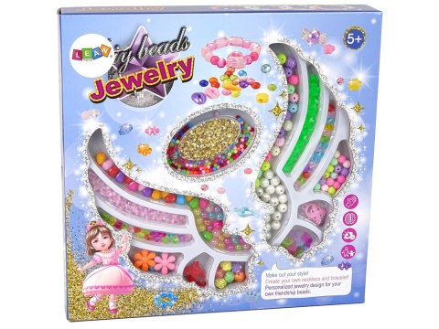 Zestaw Do Robienia Biżuterii Koraliki Wisiorki LEAN Toys Zestaw Do Robienia Biżuterii Koraliki Wisiorki LEAN Toys