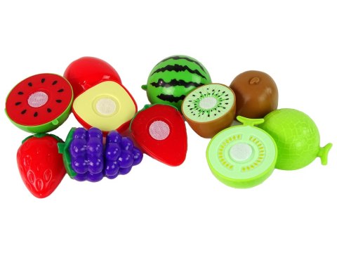 Zestaw Owoców Do Krojenia Deska Talerzyk Sztućce LEAN Toys Zestaw Owoców Do Krojenia Deska Talerzyk Sztućce LEAN Toys