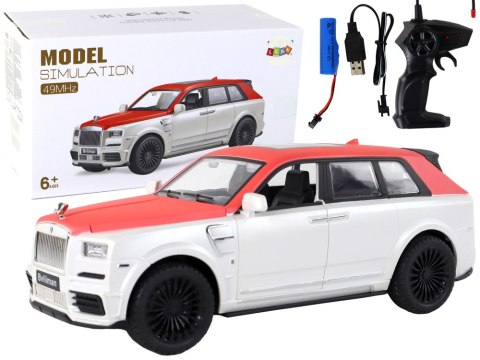 Auto R/C 1:20 Biało-Czerwone Samochód Pilot LEAN Toys Auto R/C 1:20 Biało-Czerwone Samochód Pilot LEAN Toys
