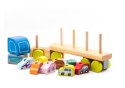 Drewniana Ciężarówka Tir Laweta z Samochodzikami Sorter LM-12 13418 LEAN Toys