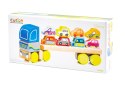 Drewniana Ciężarówka Tir Laweta z Samochodzikami Sorter LM-12 13418 LEAN Toys