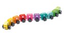 Drewniana Edukacyjna Tęczowa Dżdżownica Nauka Liczb 15399 LEAN Toys