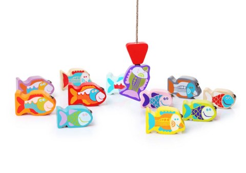 Drewniana Gra Rybki Łowienie Rybek 13739 LEAN Toys Drewniana Gra Rybki Łowienie Rybek 13739 LEAN Toys