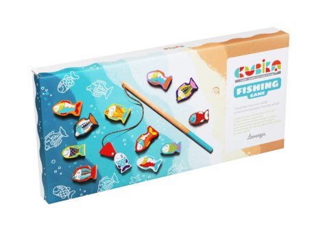Drewniana Gra Rybki Łowienie Rybek 13739 LEAN Toys Drewniana Gra Rybki Łowienie Rybek 13739 LEAN Toys