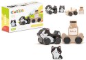 Drewniana Zabawka Mądre Kotki Mleko 15450 LEAN Toys