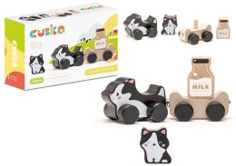 Drewniana Zabawka Mądre Kotki Mleko 15450 LEAN Toys