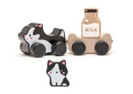 Drewniana Zabawka Mądre Kotki Mleko 15450 LEAN Toys