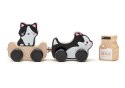 Drewniana Zabawka Mądre Kotki Mleko 15450 LEAN Toys