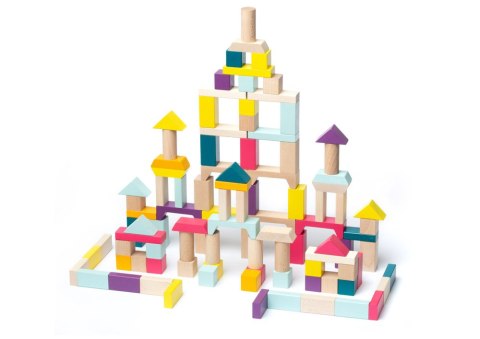 Drewniane Klocki Budowlane Zestaw Konstrukcyjny 15184 LEAN Toys Drewniane Klocki Budowlane Zestaw Konstrukcyjny 15184 LEAN Toys
