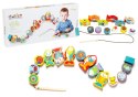 Drewniane Nawlekane Rybki na Wędkę Klocki 13647 LEAN Toys