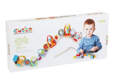 Drewniane Nawlekane Rybki na Wędkę Klocki 13647 LEAN Toys Drewniane Nawlekane Rybki na Wędkę Klocki 13647 LEAN Toys