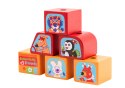 Drewniany Mini Bus Szczęśliwe Zwierzątka Sorter Klocki LM-10 13197 LEAN Toys