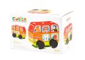 Drewniany Mini Bus Szczęśliwe Zwierzątka Sorter Klocki LM-10 13197 LEAN Toys