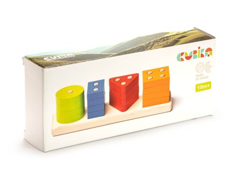 Drewniany Sorter Geometryczny Kolorowy LSG 2 15337 LEAN Toys Drewniany Sorter Geometryczny Kolorowy LSG 2 15337 LEAN Toys