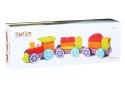 Drewniany Tęczowy Pociąg Ekspresowy Sorter LP-3 12923 LEAN Toys
