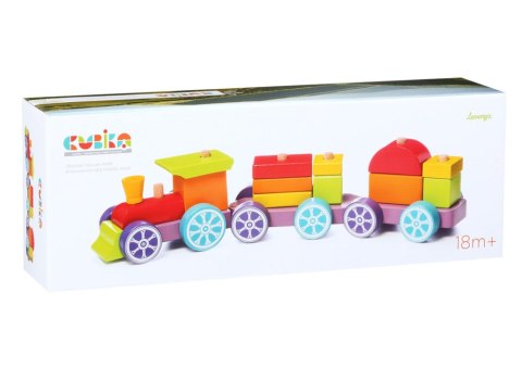 Drewniany Tęczowy Pociąg Ekspresowy Sorter LP-3 12923 LEAN Toys Drewniany Tęczowy Pociąg Ekspresowy Sorter LP-3 12923 LEAN Toys
