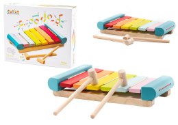 Kolorowe Drewniane Cymbałki Edukacyjne LKS-2 14033 LEAN Toys