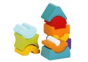 Krzywa Balansująca Wieża Drewniana Zabawka do Układania LD-9 12862 LEAN Toys