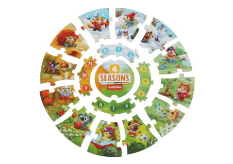 Puzzle Niesamowite 4 Pory Roku Miesiące 15238 LEAN Toys Puzzle Niesamowite 4 Pory Roku Miesiące 15238 LEAN Toys