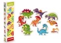 Puzzle Szczęśliwe Dinozaury 8 Zwierzątek 15252 LEAN Toys