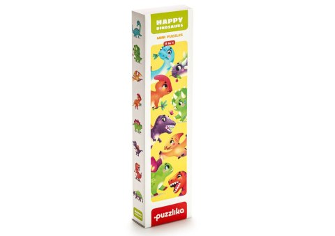 Puzzle Szczęśliwe Dinozaury 8 Zwierzątek 15252 LEAN Toys Puzzle Szczęśliwe Dinozaury 8 Zwierzątek 15252 LEAN Toys