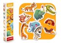 Puzzle Zwierzęta Afrykańskie 8 Zwierząt 14774 LEAN Toys