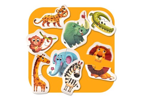 Puzzle Zwierzęta Afrykańskie 8 Zwierząt 14774 LEAN Toys Puzzle Zwierzęta Afrykańskie 8 Zwierząt 14774 LEAN Toys