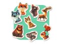 Puzzle Zwierzęta Górskie 8 Zwierząt 14798 LEAN Toys