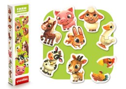 Puzzle Zwierzęta Wiejskie 8 Zwierząt 14781 LEAN Toys