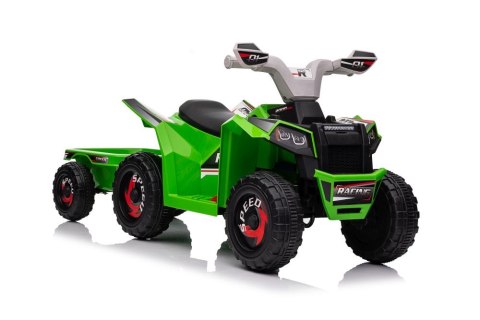 Quad Na Akumulator XMX630T Zielony Z Przyczepą LEAN CARS