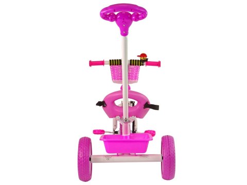 Rower Trójkołowy PRO100 Różowy Koszyk Koła EVA LEAN Trike Rower Trójkołowy PRO100 Różowy Koszyk Koła EVA LEAN Trike