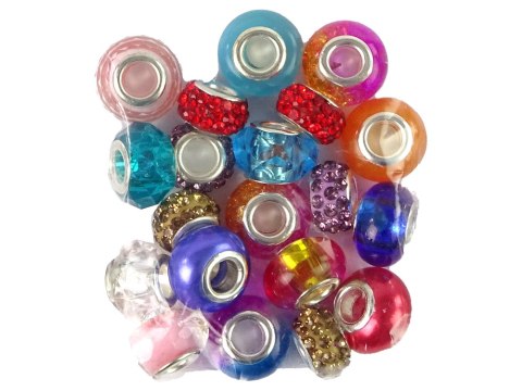 Zestaw Bransoletek, Łańcuszków oraz Kolorowych Koralików do Biżuterii LEAN Toys Zestaw Bransoletek, Łańcuszków oraz Kolorowych Koralików do Biżuterii LEAN Toys