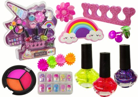 Zestaw Do Makijażu Zdobienie Paznokci Jednorożec LEAN Toys Zestaw Do Makijażu Zdobienie Paznokci Jednorożec LEAN Toys