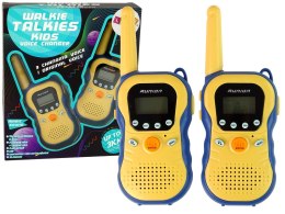 Zestaw Walkie Talkies Krótkofalówki Dla Dzieci Niebieskie 2 Szt. LEAN Toys