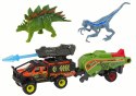 Dinozaury Zestaw Auto Rakieta Pomarańczowy Naczepa LEAN Toys Dinozaury Zestaw Auto Rakieta Pomarańczowy Naczepa LEAN Toys