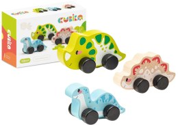 Drewniany Zestaw Trzech Radosnych Dinozaurów 15597 LEAN Toys