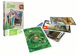 Gra Karciana 2w1 Memory, Czarny Piotruś Dinozaury Karty Marka niezdefiniowana