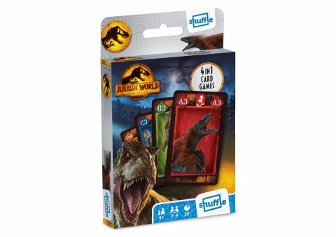 Gra Karciana 4w1 Jurassic World Karty Marka niezdefiniowana
