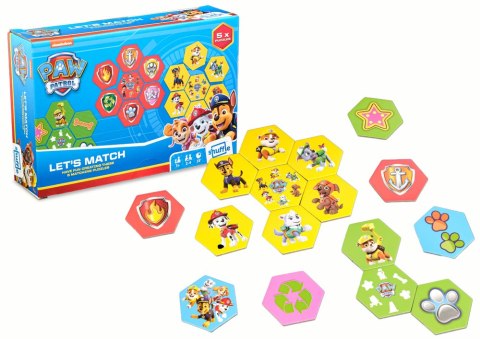 Gra Logiczna Dla Dzieci Łączenie W Pary Karty Psi Patrol Let's Match Marka niezdefiniowana