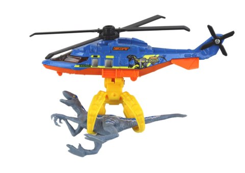 Helikopter Śmigłowiec Park Dinozaurów Zestaw Niebieski Dino Park LEAN Toys Helikopter Śmigłowiec Park Dinozaurów Zestaw Niebieski Dino Park LEAN Toys